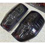 ไฟท้าย โคมไฟท้านย LED ฟอร์ด เรนเจอร์ All New Ford Ranger 2012 ดำ Smoke ควันบุหรี่  ยูเรนัท ส่งฟรี